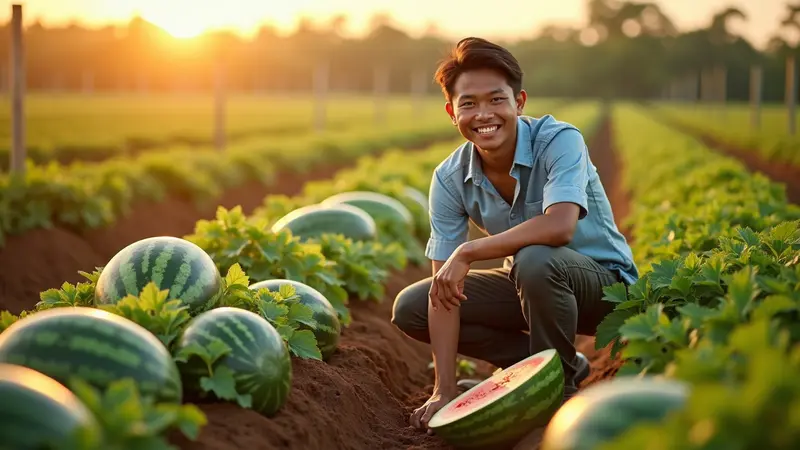 Semangka Melimpah, Yuk Bagi-bagi ke Tetangga!